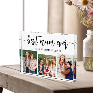 Best Mum Ever - Mother's Day Photo Collage Block
