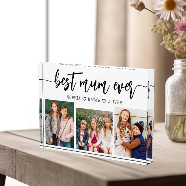 Best Mum Ever - Mother's Day Photo Collage Block (Creator Uploaded)