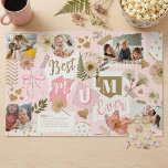 Best Mum Ever Mother's Day Scrapbook Photo Collage Jigsaw Puzzle<br><div class="desc">Celebrate Mum with a heartfelt keepsake puzzle featuring a “Best Mum Ever” scrapbook-style photo collage design. This beautifully layered artwork is styled like a handcrafted memory page, combining torn-paper textures, mixed typography, and soft vintage-inspired details to create a warm, nostalgic feel full of love and meaning. Assemble cherished memories piece...</div>