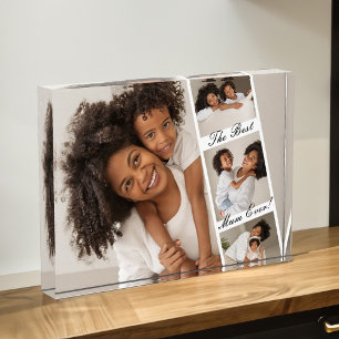 Best Mum Ever Photo Reel Collage Personalized Block