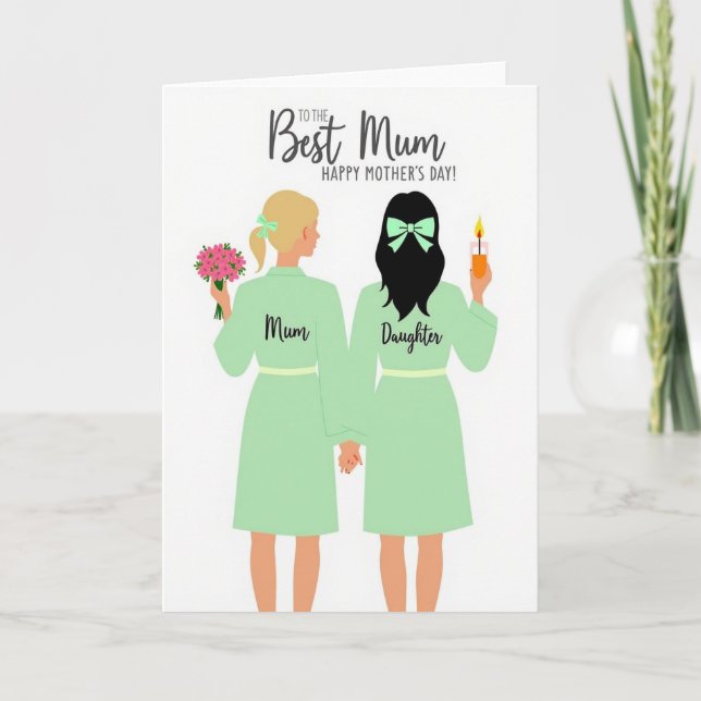Best Mum Happy Mothers Day Card (Front)
