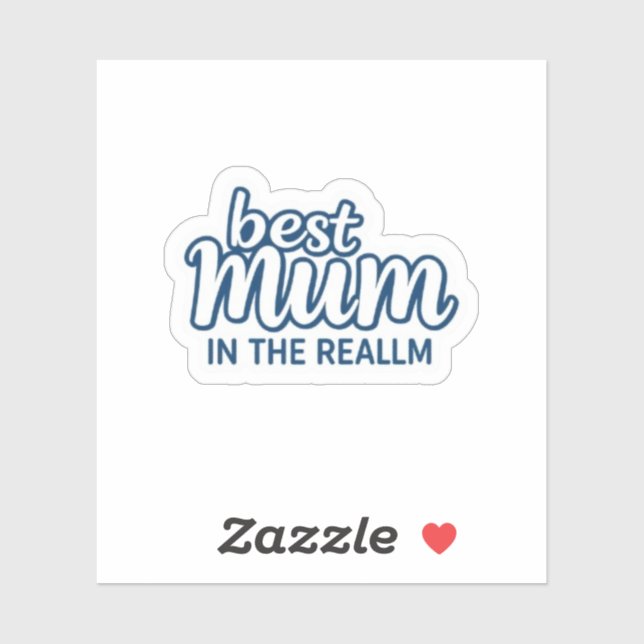 Best Mum in the Realm Aesthetic Fantasy Sticker (Sheet)