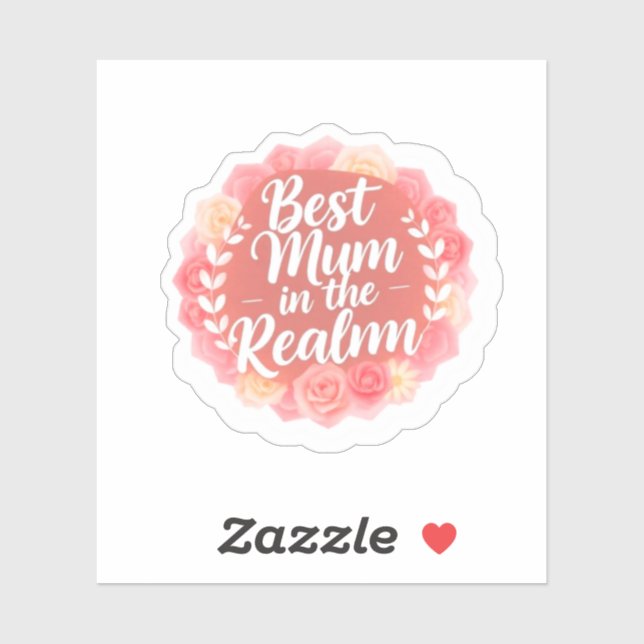 Best Mum in the Realm Fantasy Mother's Day Sticker (Sheet)