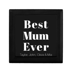 Best Mum, Mother's Day, Mother custom kids names Gift Box