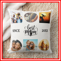 Best Mum Photo Collage Elegant Script Heart