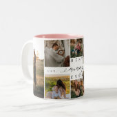 Best Mummy Ever | Mother's Day 8 Photo Collage Two-Tone Coffee Mug (Front Left)