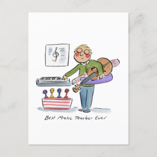 Best Music Teacher Ever Postcard