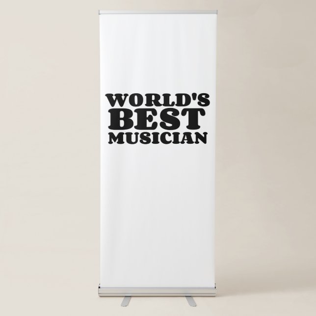 BEST MUSICIAN RETRACTABLE BANNER (Front)