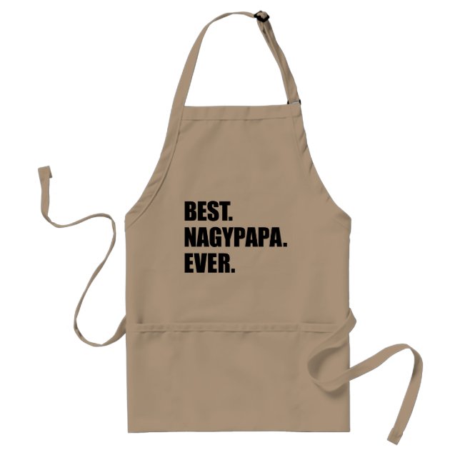 Best Nagypapa Ever Hungarian Grandfather Adult Apron (Front)