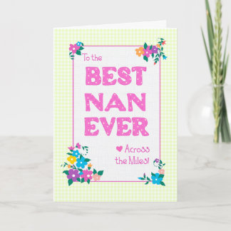  Best Nan Ever Mother's Day Across the Miles Card