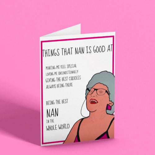 Best Nan In The World Card