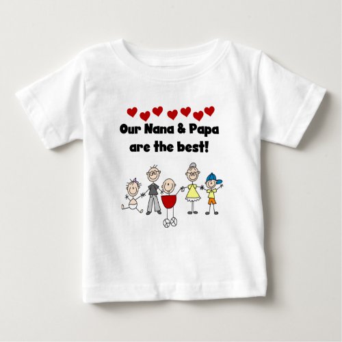 Best Nana and Papa Toddler T_shirt