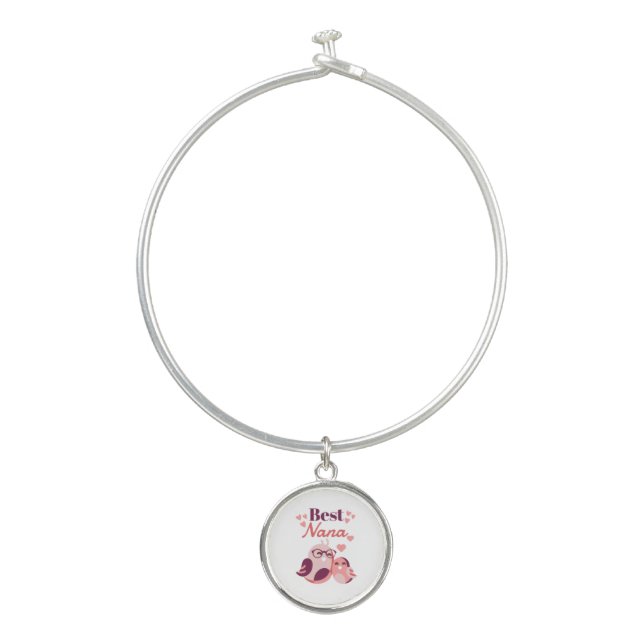 Best Nana  Bangle Bracelet (Front)