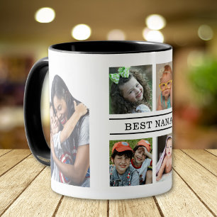Best Nana Black And White Grandkids 6 Photo  Mug