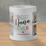 Best Nana Ever 8 Photo Coffee Mug<br><div class="desc">Personalized grandma coffee mug featuring the text "best nana ever",  and the childrens names. Plus 8 precious family photo template for you to customize with your own to make this an extra special grandmother gift.</div>