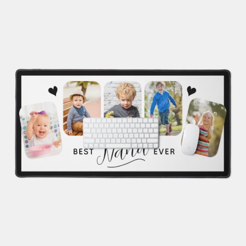 Best Nana Ever Calligraphy 5 Photo Desk Mat