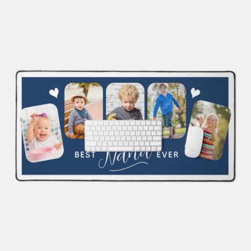 Best Nana Ever Calligraphy 5 Photo Desk Mat