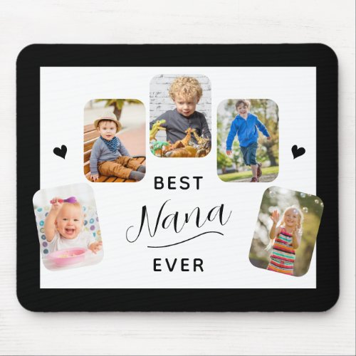 Best Nana Ever Calligraphy 5 Photo Mouse Pad