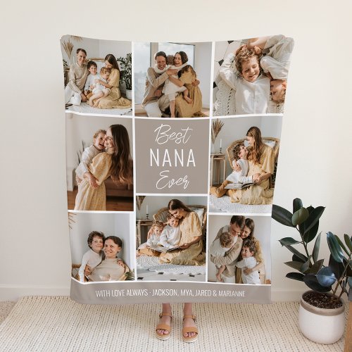 Best NANA Ever Custom Fleece Blanket