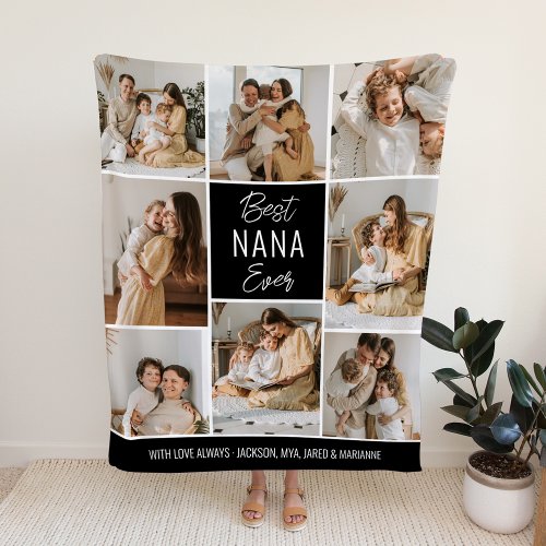 Best NANA Ever Custom Fleece Blanket