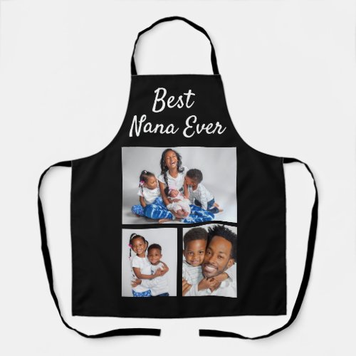 Best Nana Ever Custom Photo Collage Template Apron
