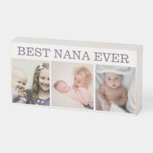Best Nana Ever –Gift for Grandma Wooden Box Sign