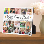 Best Nana Ever Grandchildren 15 Photo Collage   Plaque<br><div class="desc">Best Nana Ever Grandkids 15 Photo Collage Plaque -- Create your own multi picture frame for grandma with 15 of your favorite photos of grandchildren. Add a custom love you message with grandkids names. Makes a treasured keepsake gift for grandmother for birthday, mother's day, grandparents day and other special days....</div>