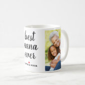 Best Nana Ever Personalized Mothers Day Photo Coffee Mug (Front Right)