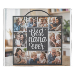 Best Nana Ever Personalized Photo Collage Duvet Co Cover