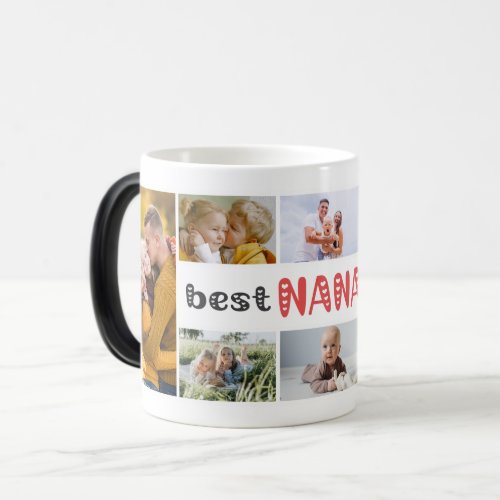 Best Nana Ever Photo Collage  Magic Mug