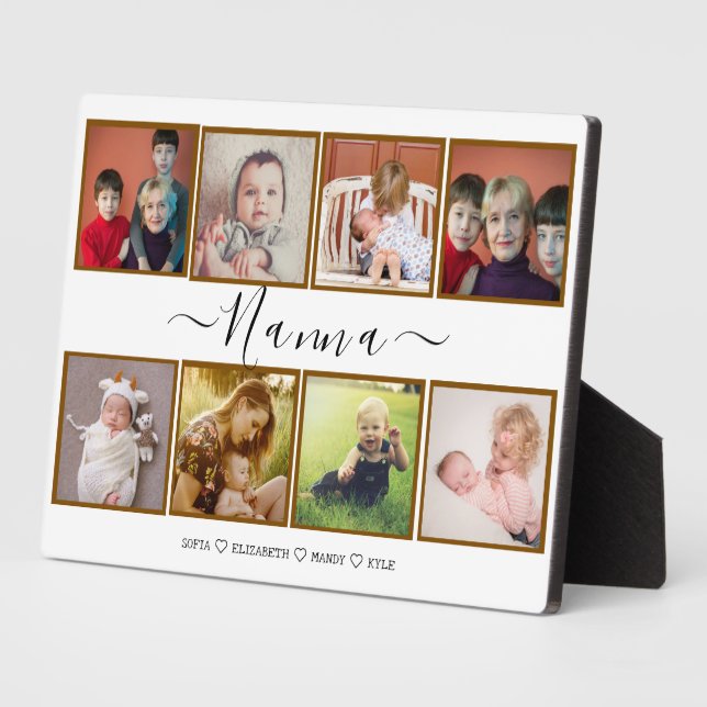 Best Nana Ever Photo Collage Plaque (Side)