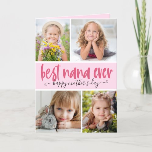 Best Nana Ever Photo Mothers Day Card