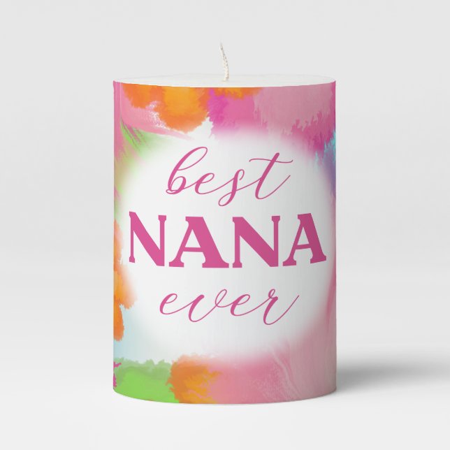 Best Nana Ever Sublimation-25972 Pillar Candle (Front)
