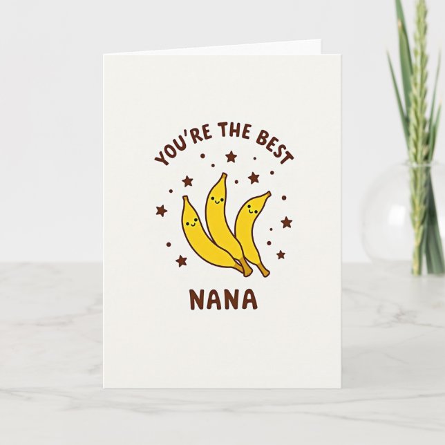 Best Nana Fruit Family Card (Front)