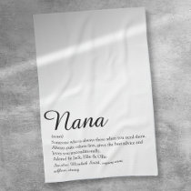Best Nana, Grandma, Granny Definition Script Kitchen Towel