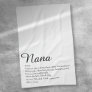 Best Nana, Grandma, Granny Definition Script Kitchen Towel