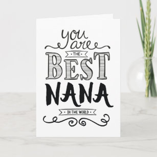 Best Nana in the World Birthday Card