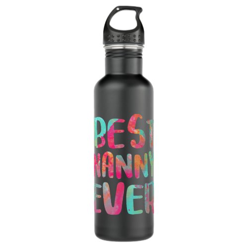 Best Nanny Ever _ A Colorful Appreciation Stainless Steel Water Bottle