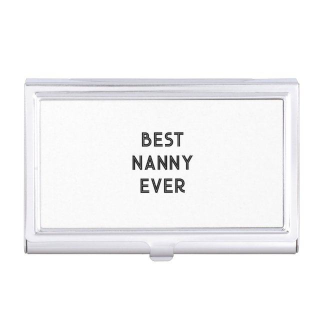 Best Nanny EVER Business Card Case (Front)