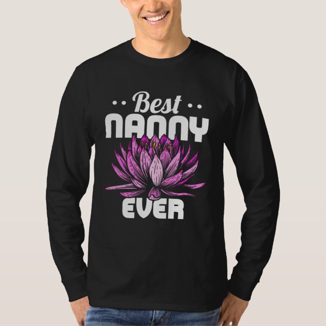 Best Nanny Ever Cute Grandmother Nanny Mothers Day T-Shirt (Front)