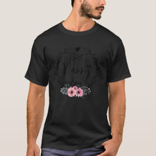 Best Nanny Ever Shirt Women Floral Decoration Moth