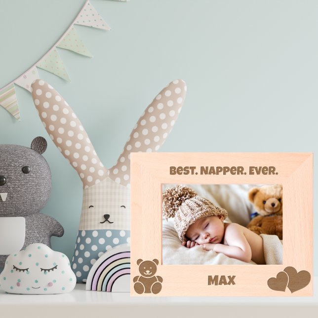 Best Napper Ever,Funny Cute Personalized Baby Engraved Frames (Creator Uploaded)