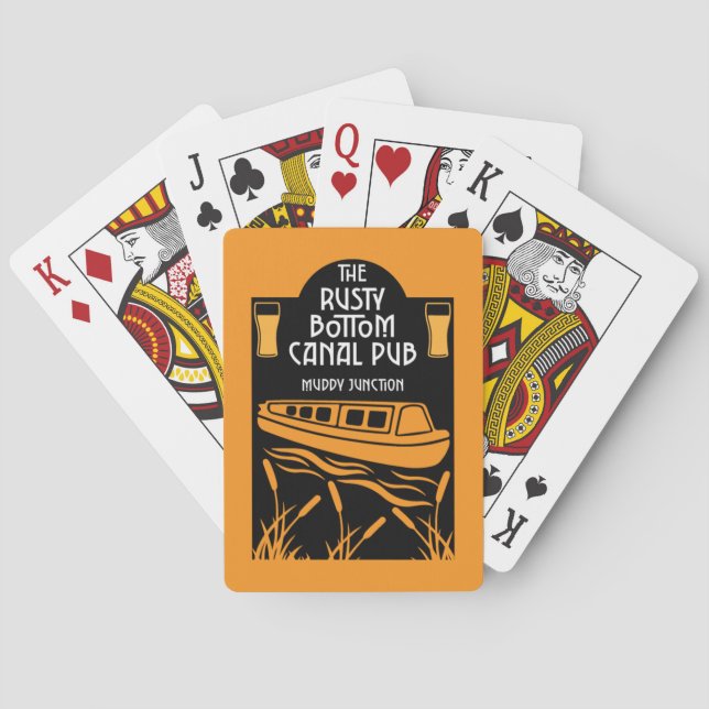 Best Narrowboat Pubs   Poker Cards (Back)