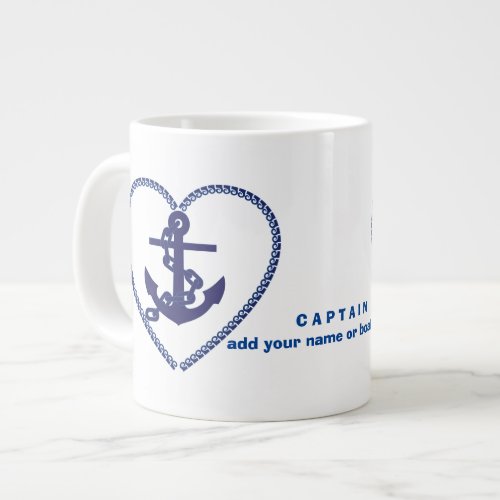 Best navy captain and sailor  best giant coffee mug