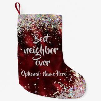 Best Neighbor Small Christmas Stocking