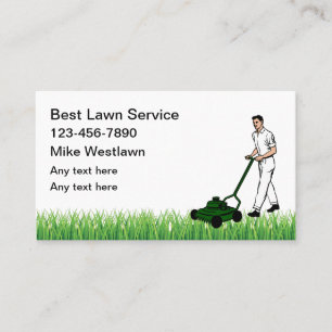 Best Neighborhood Lawn Service Business Card