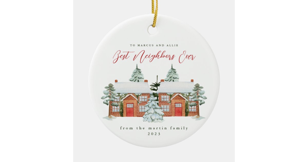 Best Neighbors Ever Christmas Ornament, New Neighbors Keepsake, House  Warming Gift 2023