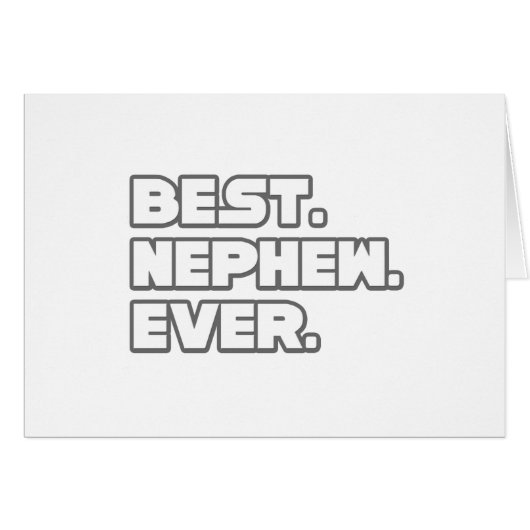 Best Nephew Ever Cards (Front Horizontal)