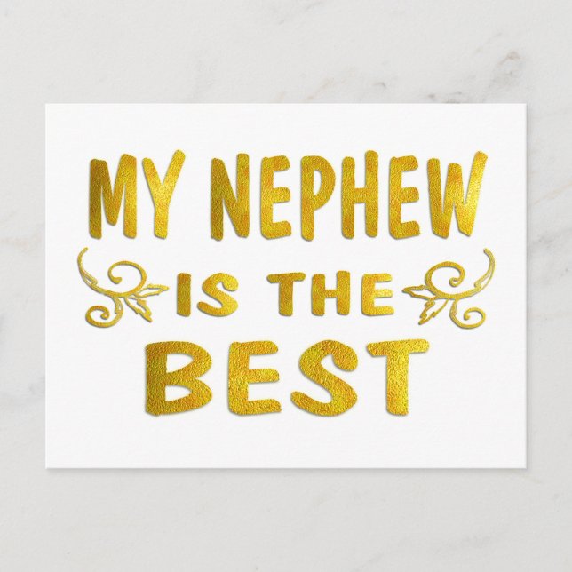 Best Nephew Postcard (Front)