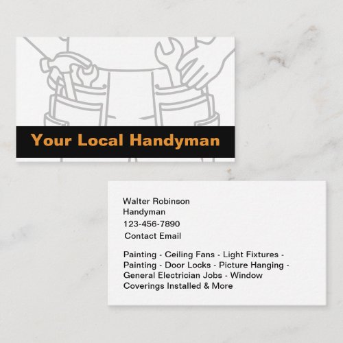 Best New Handyman Business Cards